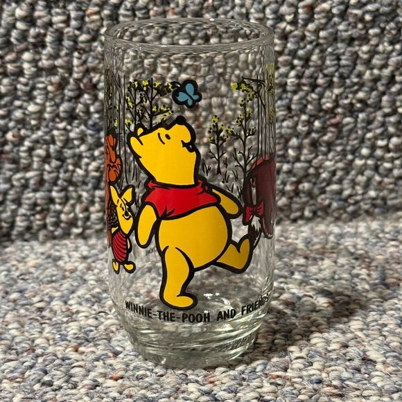 Vintage Walt Disney Productions Winnie the Pooh and Friends Glass Sears - Picture 1 of 8